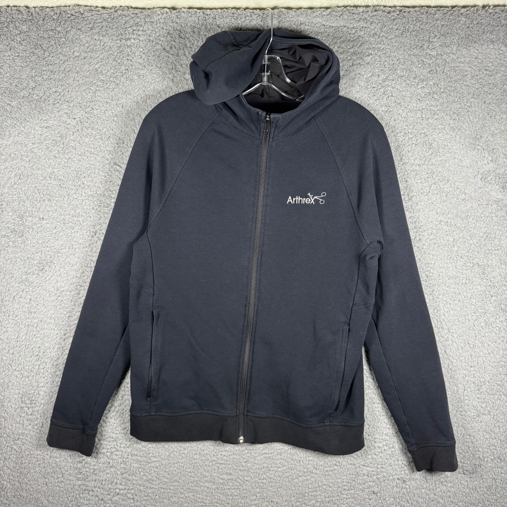 Lululemon Mens City Sweat Full Zip Hoodie Black Arthrex Logo Size M M3CBZS